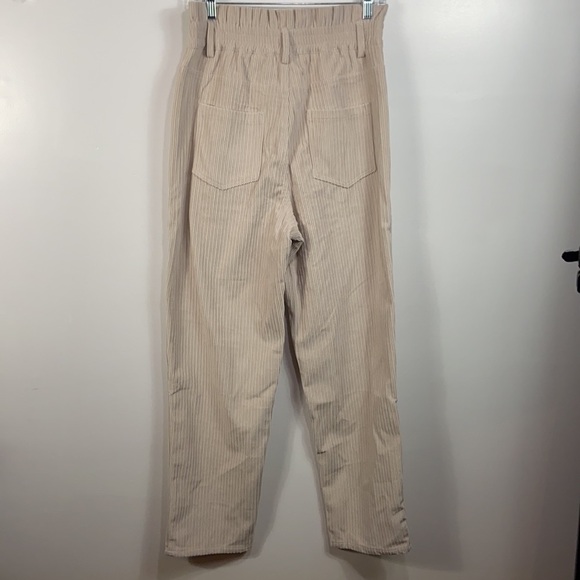 HIGH Waist Paperbag Corduroy Baggy Pants - Picture 5 of 7